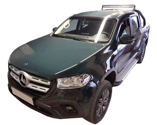 Бокові пороги Allmond Grey (2 шт., алюміній) для Mercedes X class
