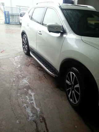 Бокові пороги BlackLine (2 шт, алюміній) для Nissan Qashqai 2014-2021 рр