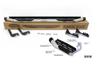 Бокові пороги Amazon Silver (2 шт., нерж) 76 мм для Fiat Fullback 2016- рр