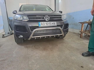 Кенгурятник WT003 (нерж) для Volkswagen Touareg 2010-2018 рр